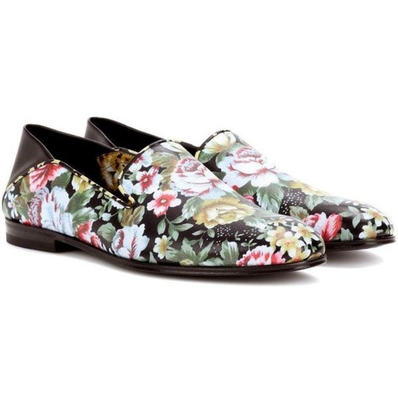 Alexander McQueen Shoes - ALEXANDER MCQUEEN LOAFERS FLORAL LEATHER 39 8.5 US